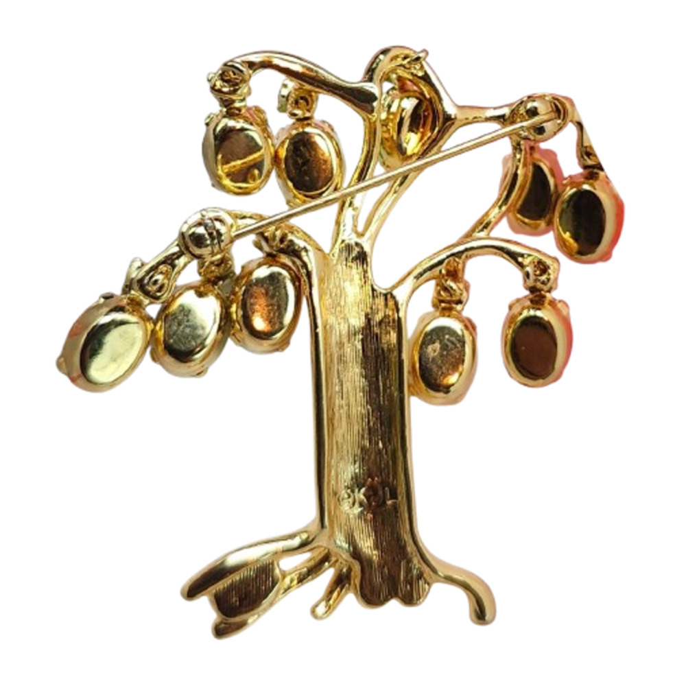 Vtg Kjl Kenneth Jay Lane Tree Of Life Uranium Gla… - image 3